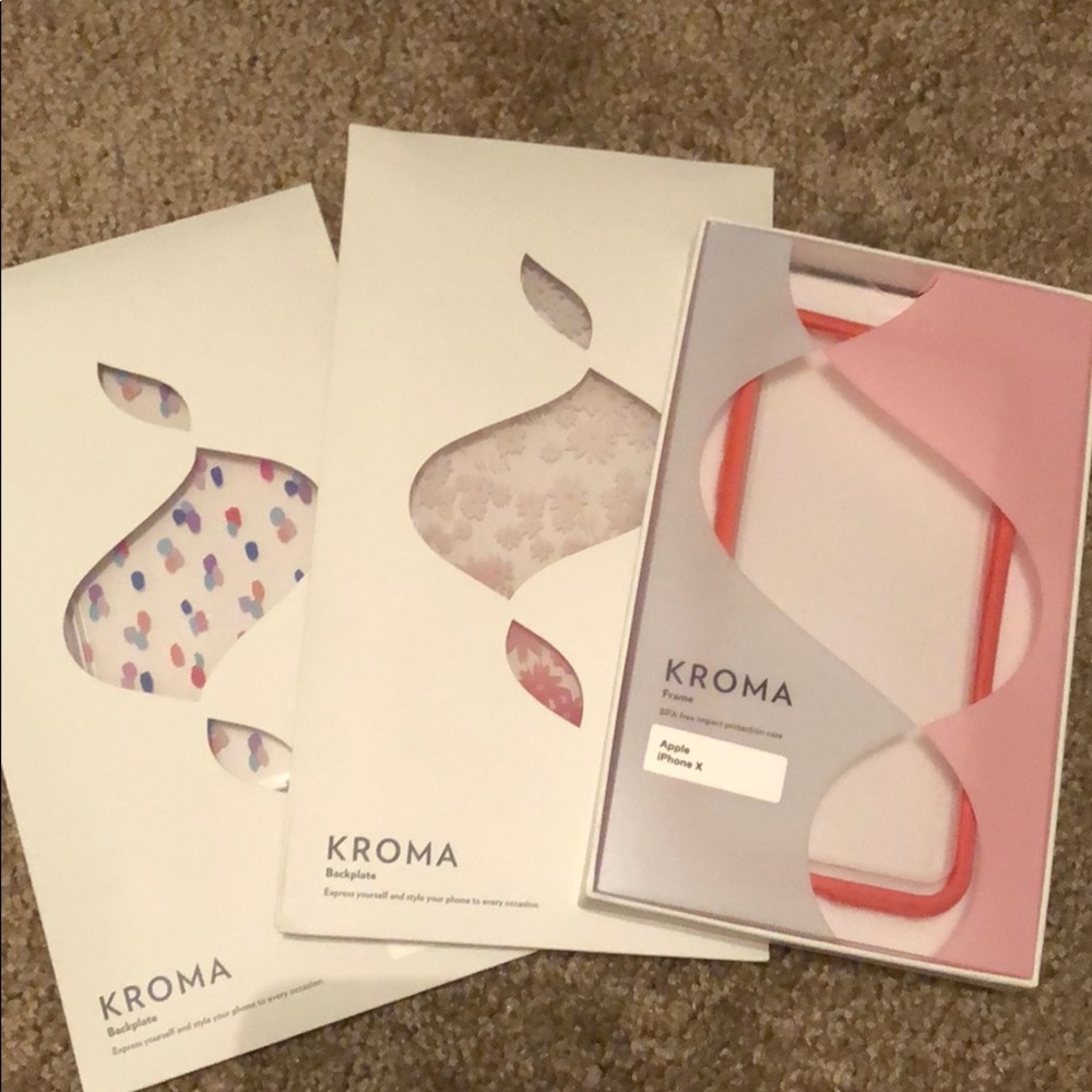 Kroma frame with two back plates for iPhone X